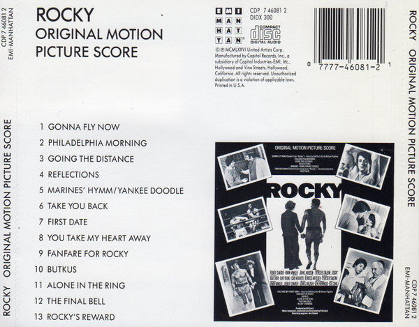 Bill Conti : Rocky - Original Motion Picture Score (CD, Album, RE)