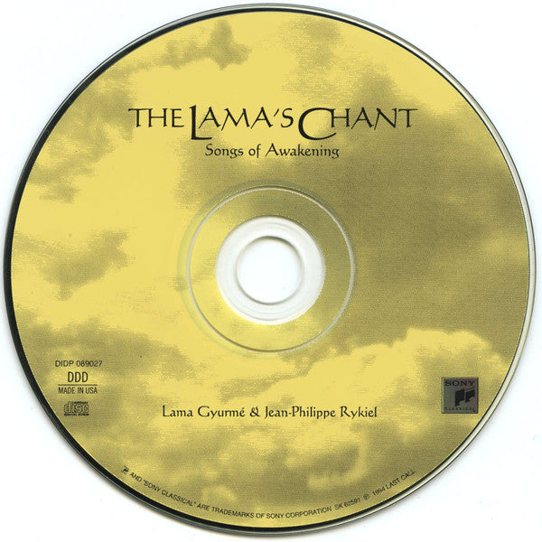 Lama Gyurme & Jean-Philippe Rykiel : The Lama's Chant (Songs Of Awakening) (CD)