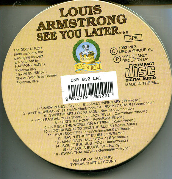 Louis Armstrong : See You Later... (CD, Comp, Ltd, RE, Met)