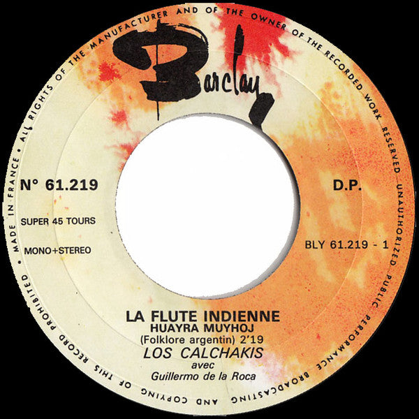 Los Calchakis : La Flute Indienne (7", Single, Mono)