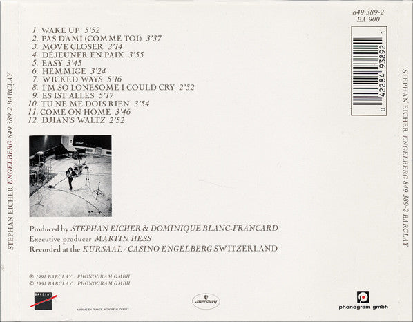 Stephan Eicher : Engelberg (CD, Album)