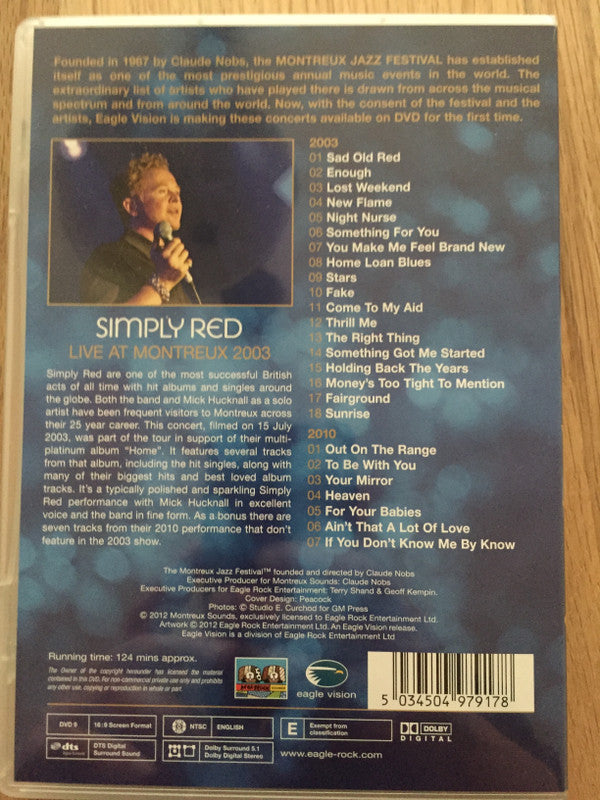 Simply Red : Live At Montreux 2003 (DVD-V, Multichannel, NTSC)