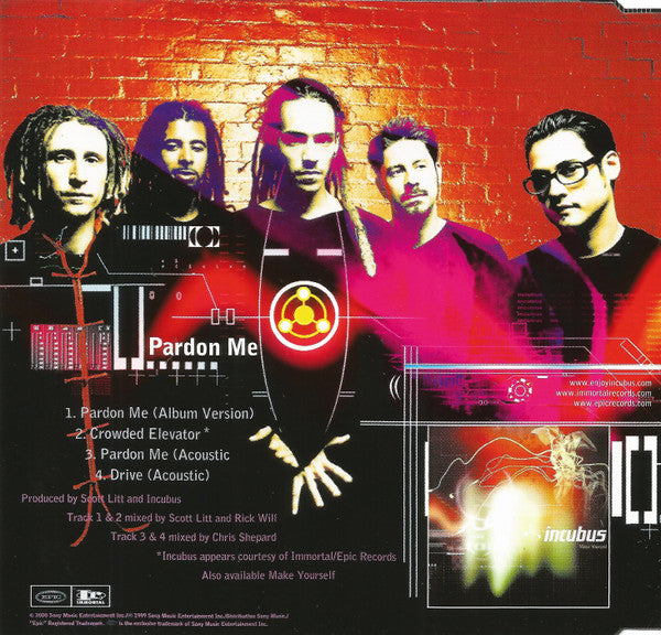 Incubus (2) : Pardon Me (CD, Maxi)