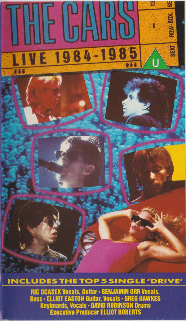 The Cars : Live 1984 - 1985 (VHS, PAL)