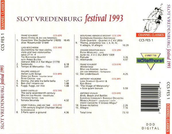 Various : Slot Vredenburg Festival 1993 (CD, Comp)