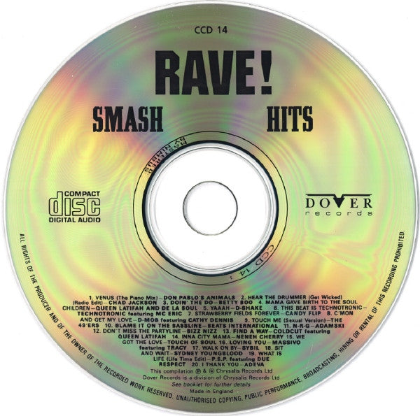Various : Smash Hits Rave! (CD, Comp)