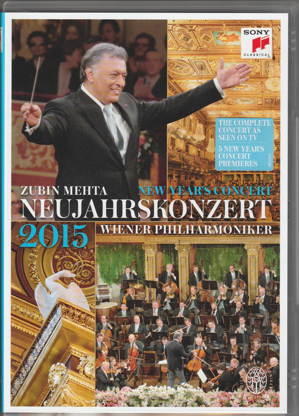 Zubin Mehta, Wiener Philharmoniker : Neujahrskonzert 2015 = New Year's Concert 2015 (DVD-V, NTSC)
