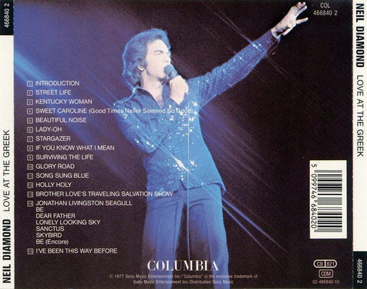 Neil Diamond : Love At The Greek (Recorded Live At The Greek Theatre) (CD, Album)