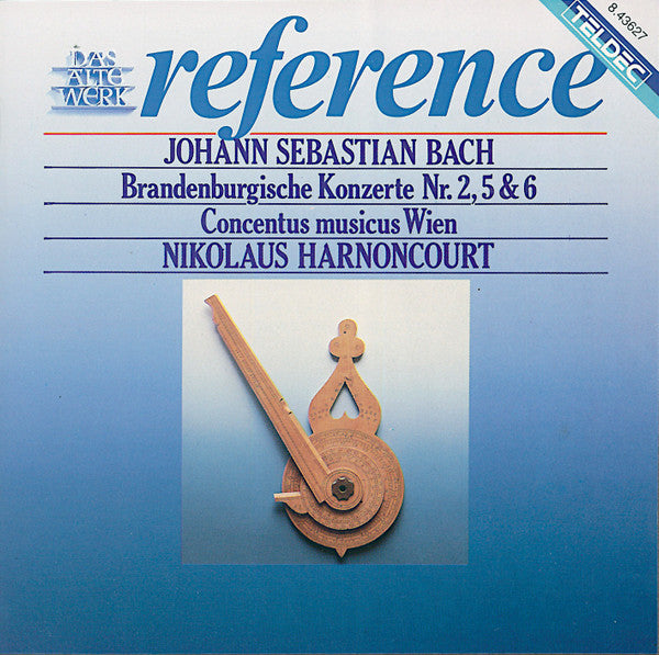 Johann Sebastian Bach, Concentus Musicus Wien, Nikolaus Harnoncourt : Brandenburgische Konzerte N° 2, 5 & 6 (CD, Album, RE, RM)