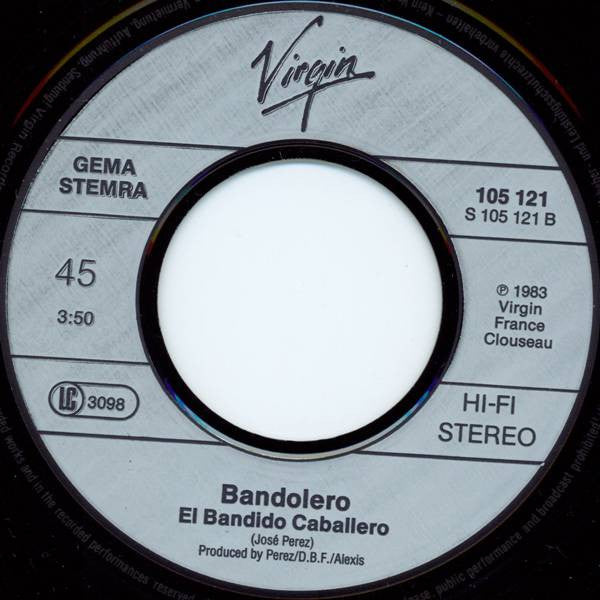 Bandolero : Paris Latino / El Bandido Caballero (7", Single, Sil)
