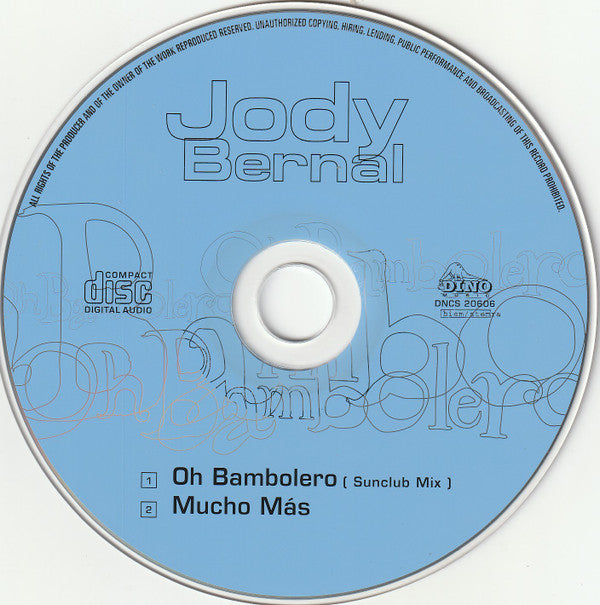 Jody Bernal : Oh Bambolero (CD, Single)
