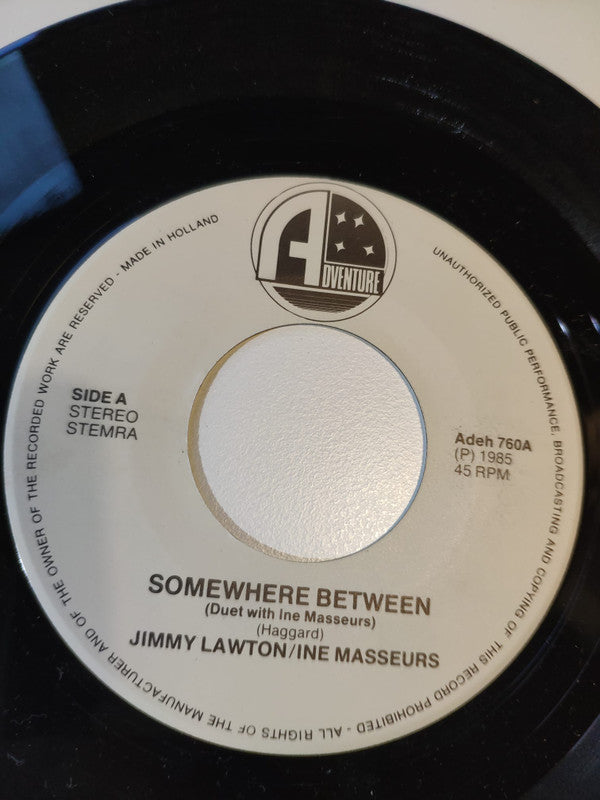 Jimmy Lawton Duet With Ine Masseurs : Somewhere Between (7", Single)