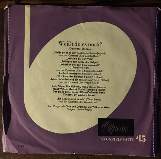 Various : Weißt Du Es Noch? (7", EP)