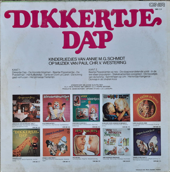 De Leidse Sleuteltjes : Dikkertje Dap - Kinderliedjes Van Annie M.G. Schmidt (LP, Album, RE)