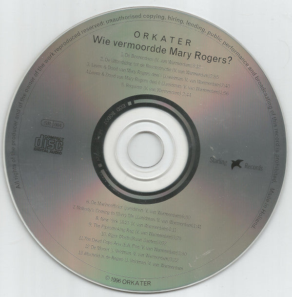 Orkater : Wie Vermoordde Mary Rogers? (CD, Enh)