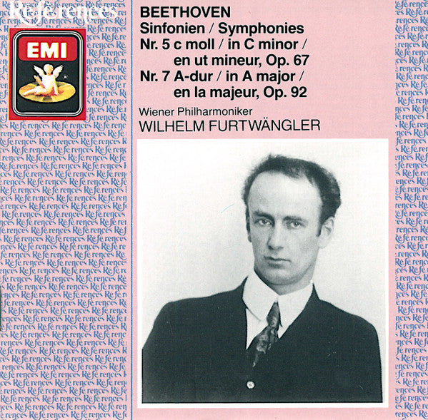Ludwig van Beethoven / Wiener Philharmoniker, Wilhelm Furtwängler : Sinfonien / Symphonies Nr 5 C Moll / In C Minor / En Ut Mineur, Op, 67 - Nr7 A-Dur / In A Major / En La Majeur, Op. 92  (CD, Comp, Mono, RM)