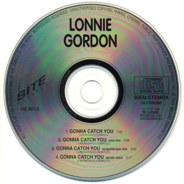 Lonnie Gordon : Gonna Catch You (CD, Maxi, Car)