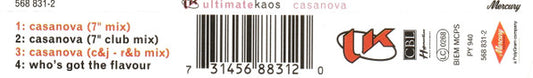 Ultimate Kaos : Casanova (CD, Maxi)