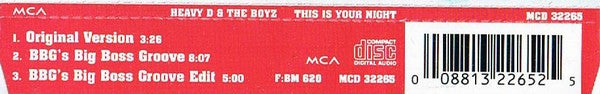Heavy D. & The Boyz : This Is Your Night (CD, Maxi)