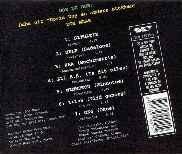 Doe Maar : Doe De Dub (Discodubversie) (CD, Album, RE)