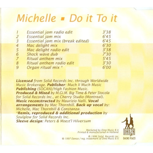 Michelle Narine : Do It To It (CD, Maxi)