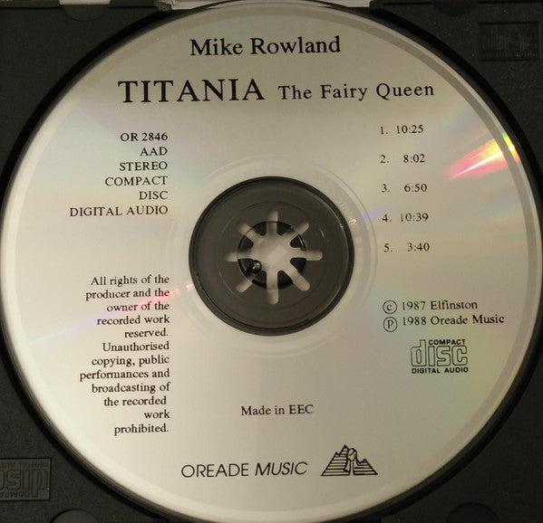 Mike Rowland (2) : Titania - The Fairy Queen (CD)