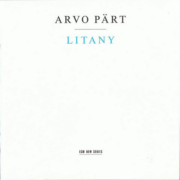 Arvo Pärt : Litany (CD, Album)