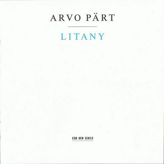 Arvo Pärt : Litany (CD, Album)