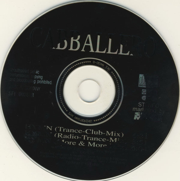 Cabballero : Hymn (CD, Maxi)