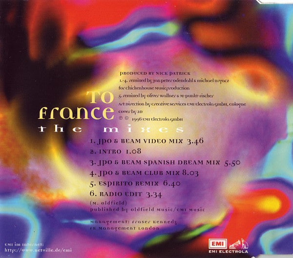 Maggie Reilly : To France (The Mixes) (CD, Maxi)