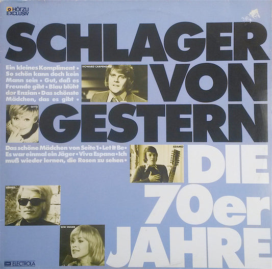 Various : Schlager Von Gestern (Die 70er Jahre) (2xLP, Comp)