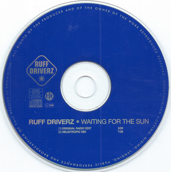 Ruff Driverz : Waiting For The Sun (CD, Single)