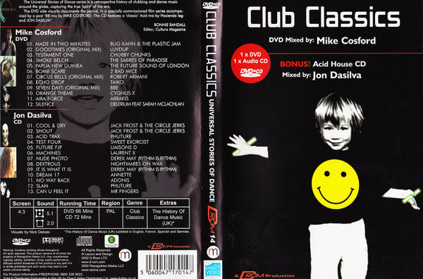 Various : Club Classics - Universal Stories Of Dance (DVD, Mixed + CD, Mixed)