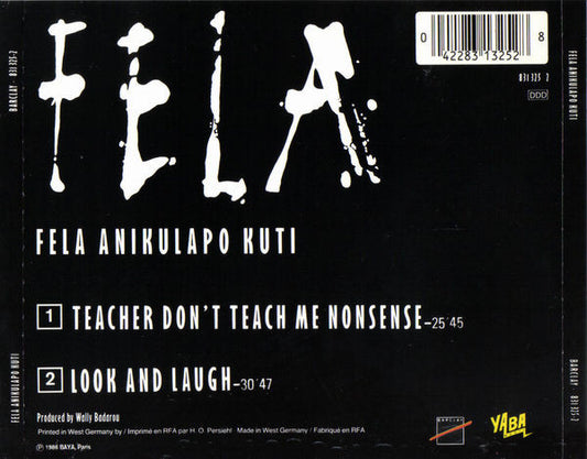 Fela Kuti : Teacher, Don’t Teach Me Nonsense (CD, Album)