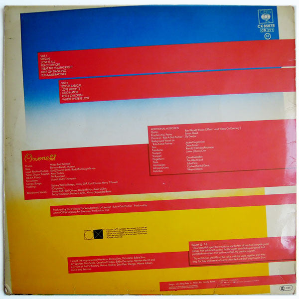 Jimmy Cliff : Special (LP, Album)