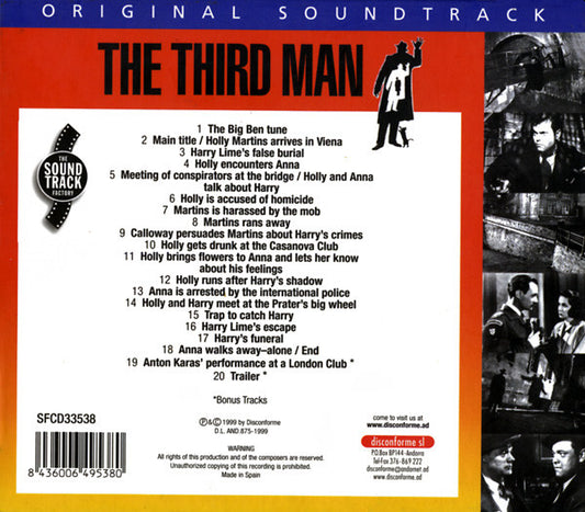Anton Karas : The Third Man (CD, RM)