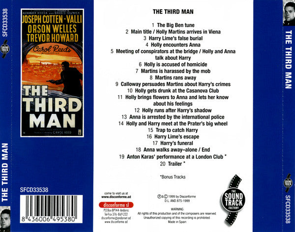Anton Karas : The Third Man (CD, RM)