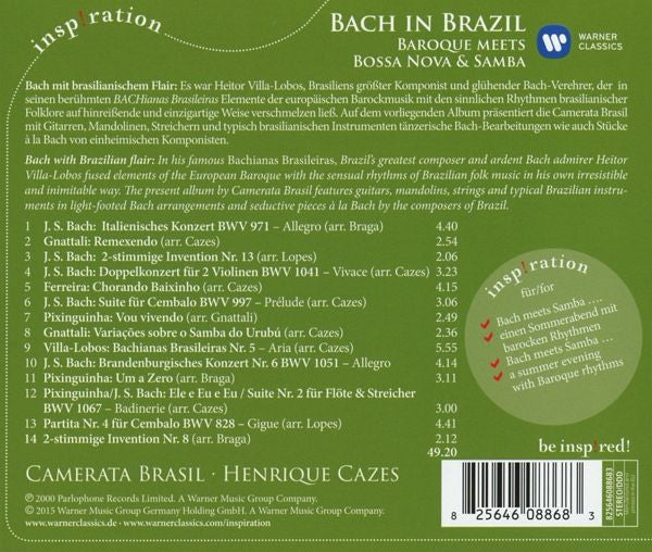 Camerata Brasil : Bach In Brazil. Baroque Meets Bossa Nova & Samba (CD, Album)