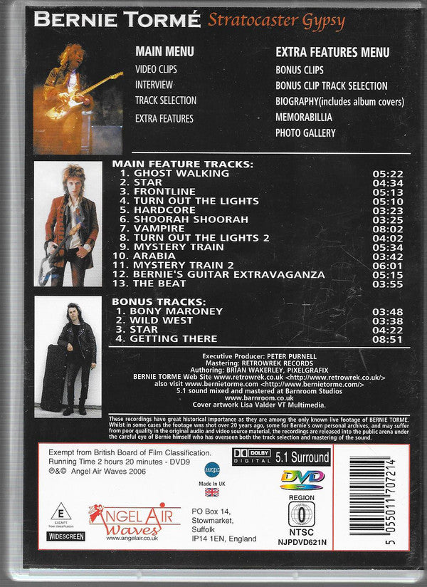 Bernie Tormé : Stratocaster Gypsy (DVD-V, NTSC)