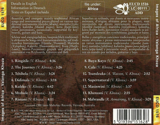 Valanga Khoza : Images Of Africa (CD, Album)