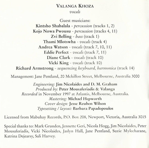 Valanga Khoza : Images Of Africa (CD, Album)