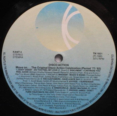 Various : Disco Action - Move On... The Original Disco Action Celebration Period '77-'82 (2xLP, Comp)