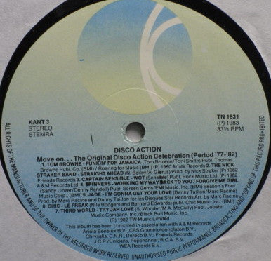 Various : Disco Action - Move On... The Original Disco Action Celebration Period '77-'82 (2xLP, Comp)