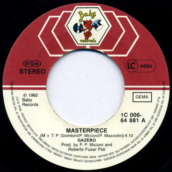 Gazebo : Master Piece (7", Single)