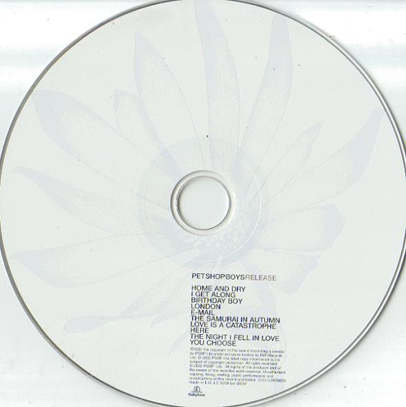 Pet Shop Boys : Release (CD, Album, Ltd, Blu)