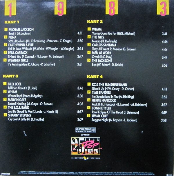 Various : 25 Jaar Popmuziek - 1983 (2xLP, Comp, Gat)