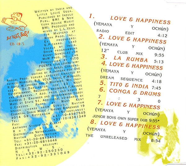 River Ocean Featuring India : Love & Happiness (Yemaya Y Ochún) - The Tribal EP (CD, EP)