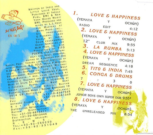 River Ocean Featuring India : Love & Happiness (Yemaya Y Ochún) - The Tribal EP (CD, EP)