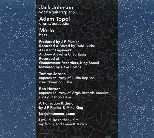 Jack Johnson : Brushfire Fairytales (CD, Album, Dig)