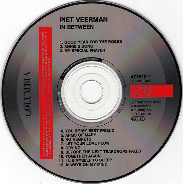 Piet Veerman : In Between (CD, Album)